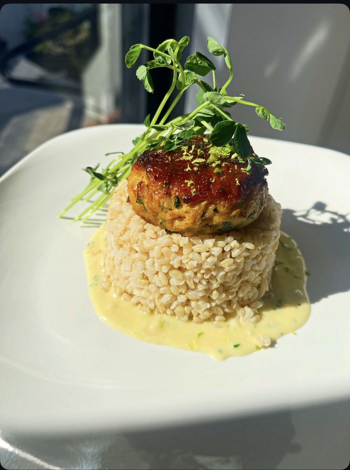 Smoked Maple Mustard Crab Cake