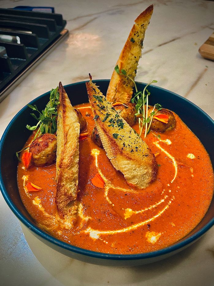Roasted Red Pepper & Tomato Soup